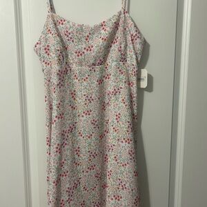 Altar'd State Ivory and Pink Floral Dress